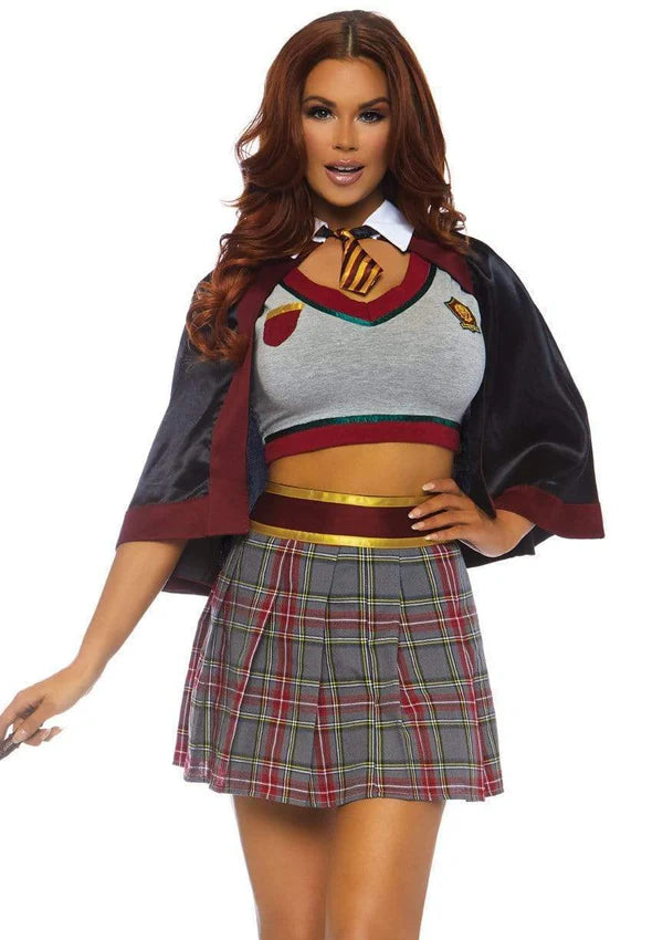 Spellbinding School Girl Costume Black/White