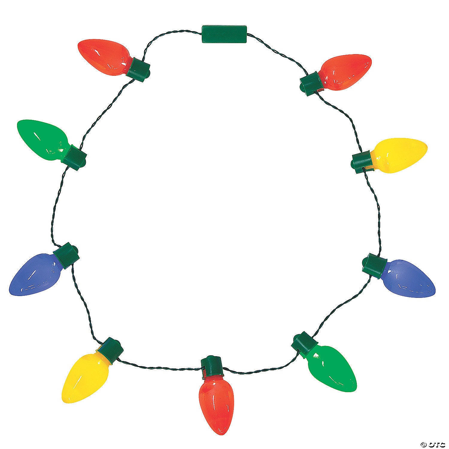 Light-Up Christmas Light Bulb Necklaces