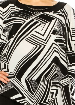2PC Pant White/Black - Maya Brooke