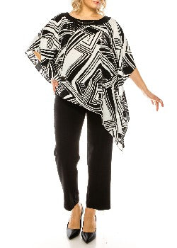 2PC Pant White/Black - Maya Brooke