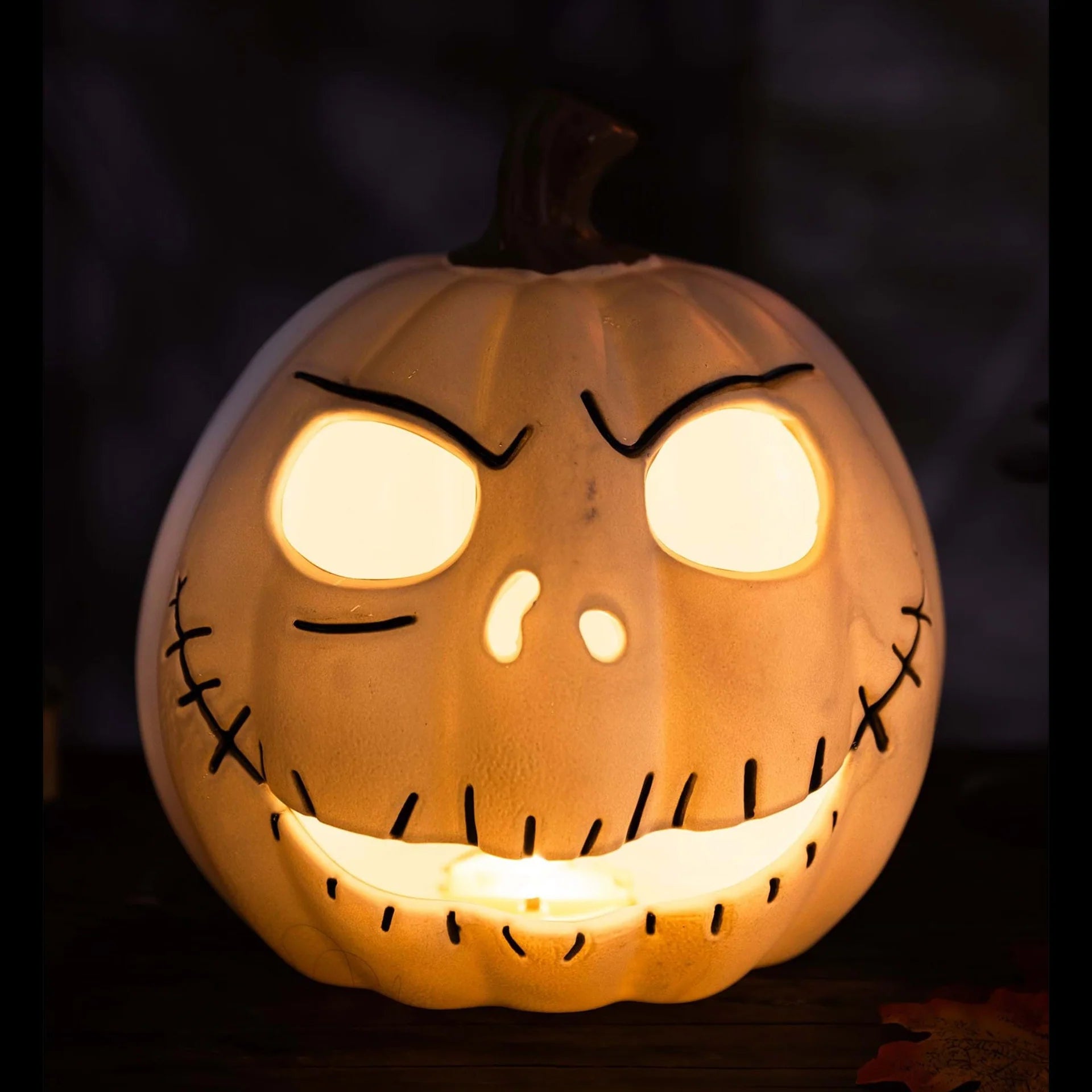 10" LIGHT UP PUMPKIN JACK SKELLINGTON