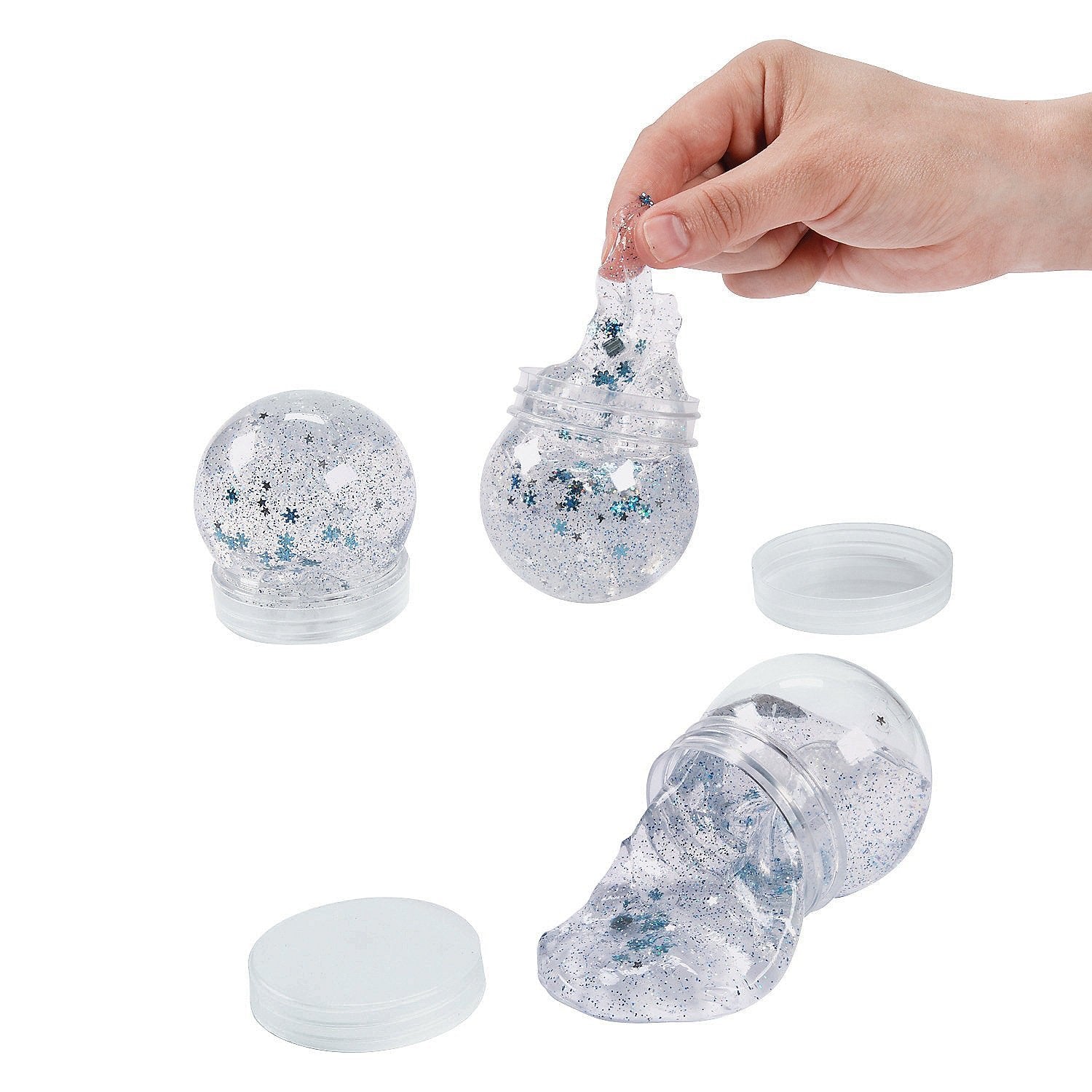 Winter Snow Globe Slime