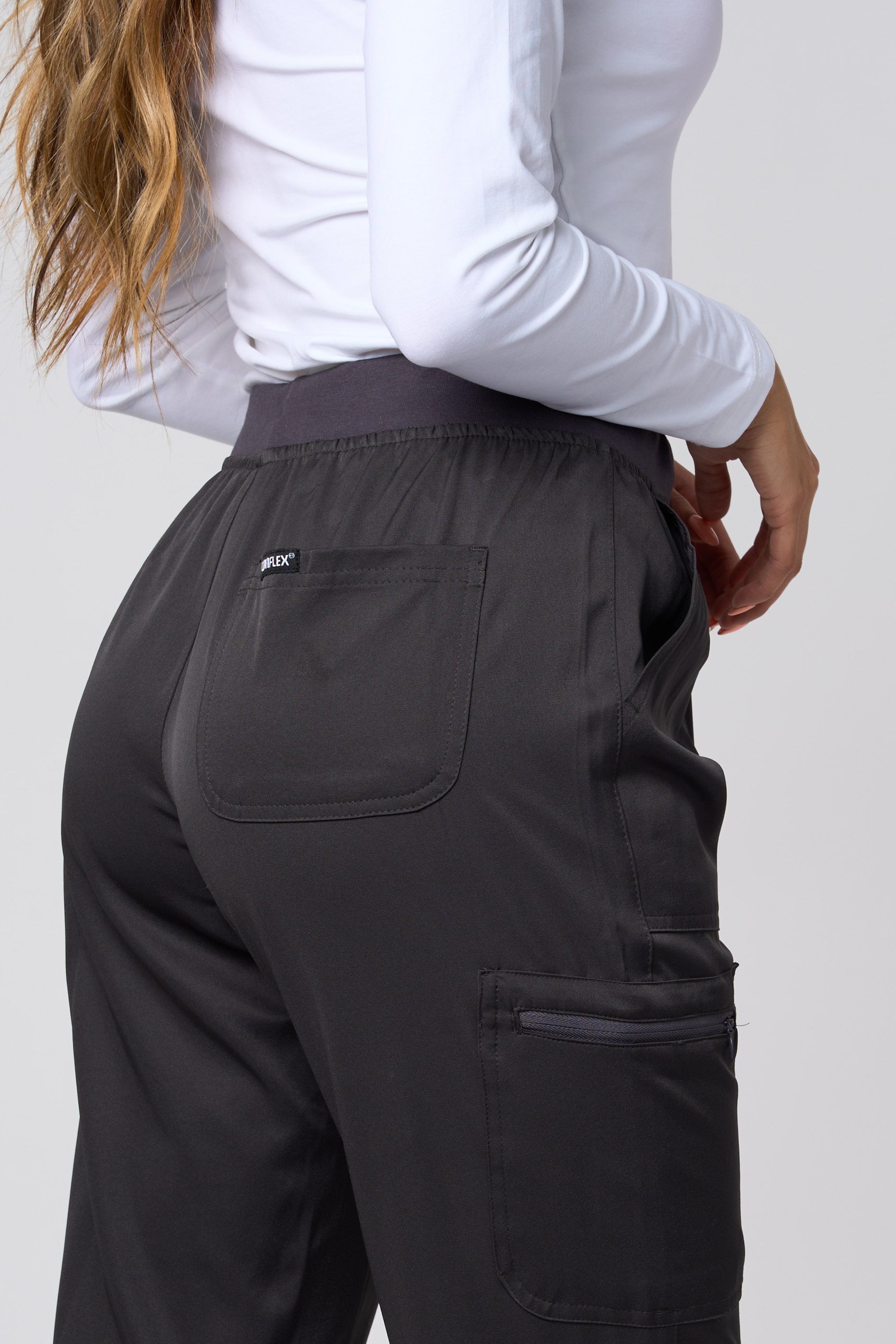 JOGGING PANTS 4 WAY STRETCH PEWTER