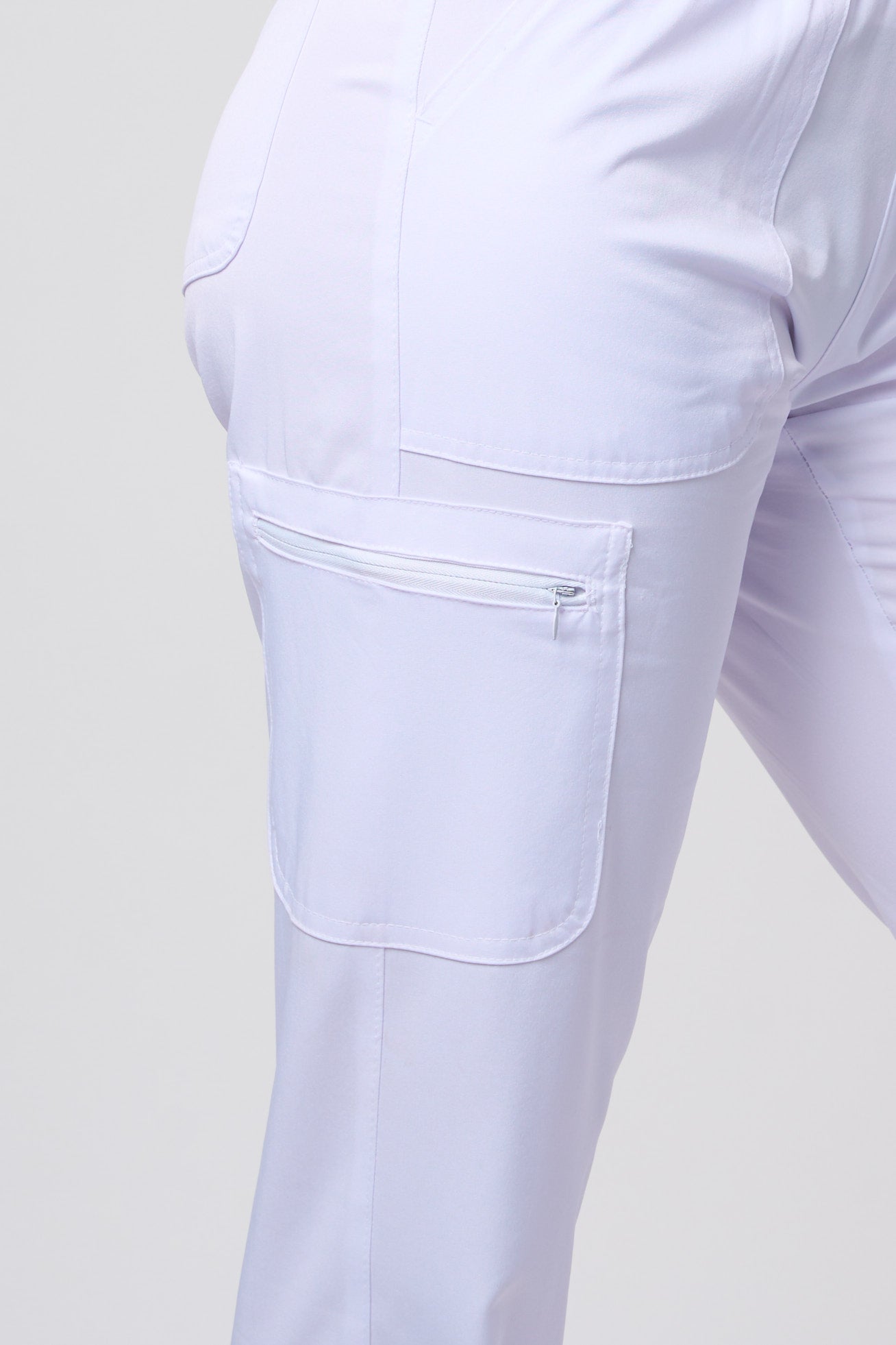 JOGGING PANTS 4 WAY STRETCH WHITE