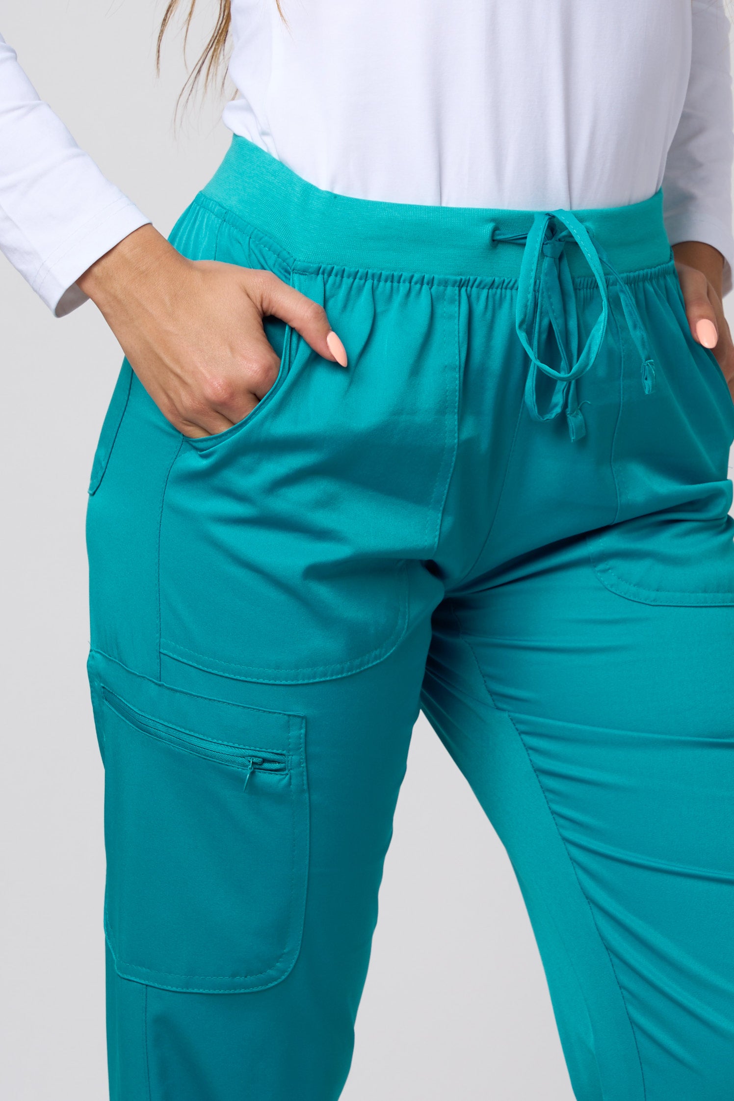 JOGGING PANTS 4 WAY STRETCH TEAL