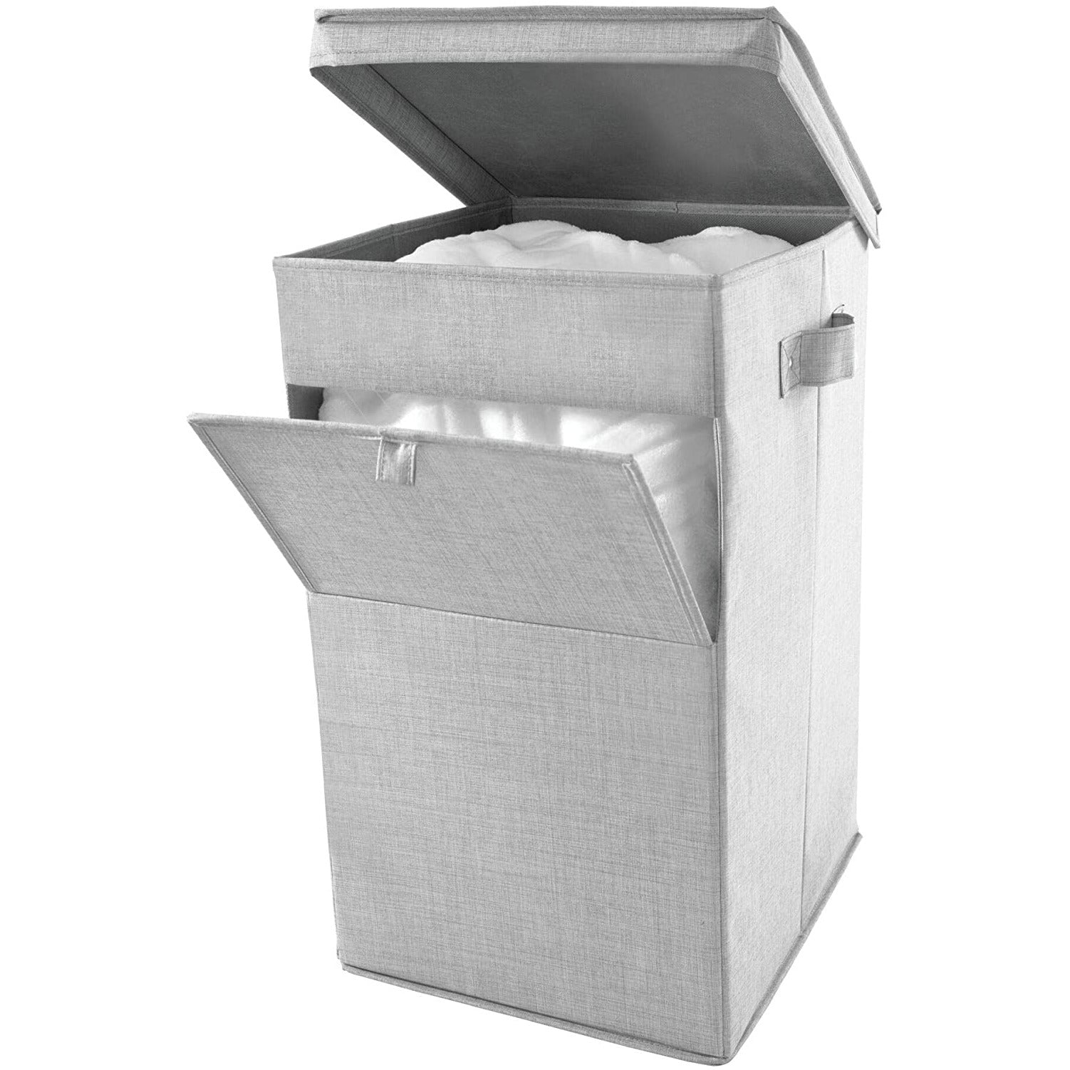 STACKABLE LAUNDRY BIN GRAY