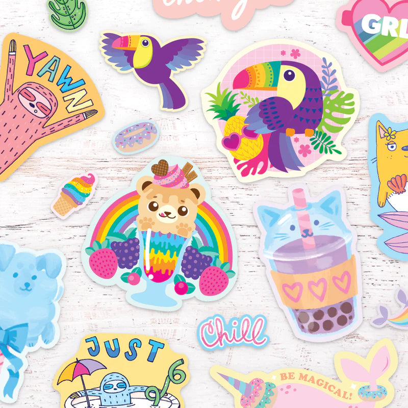 Scented scratch stickers