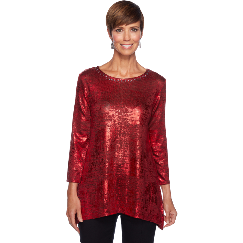 Blusa Manga Larga Roja Ruby Rd