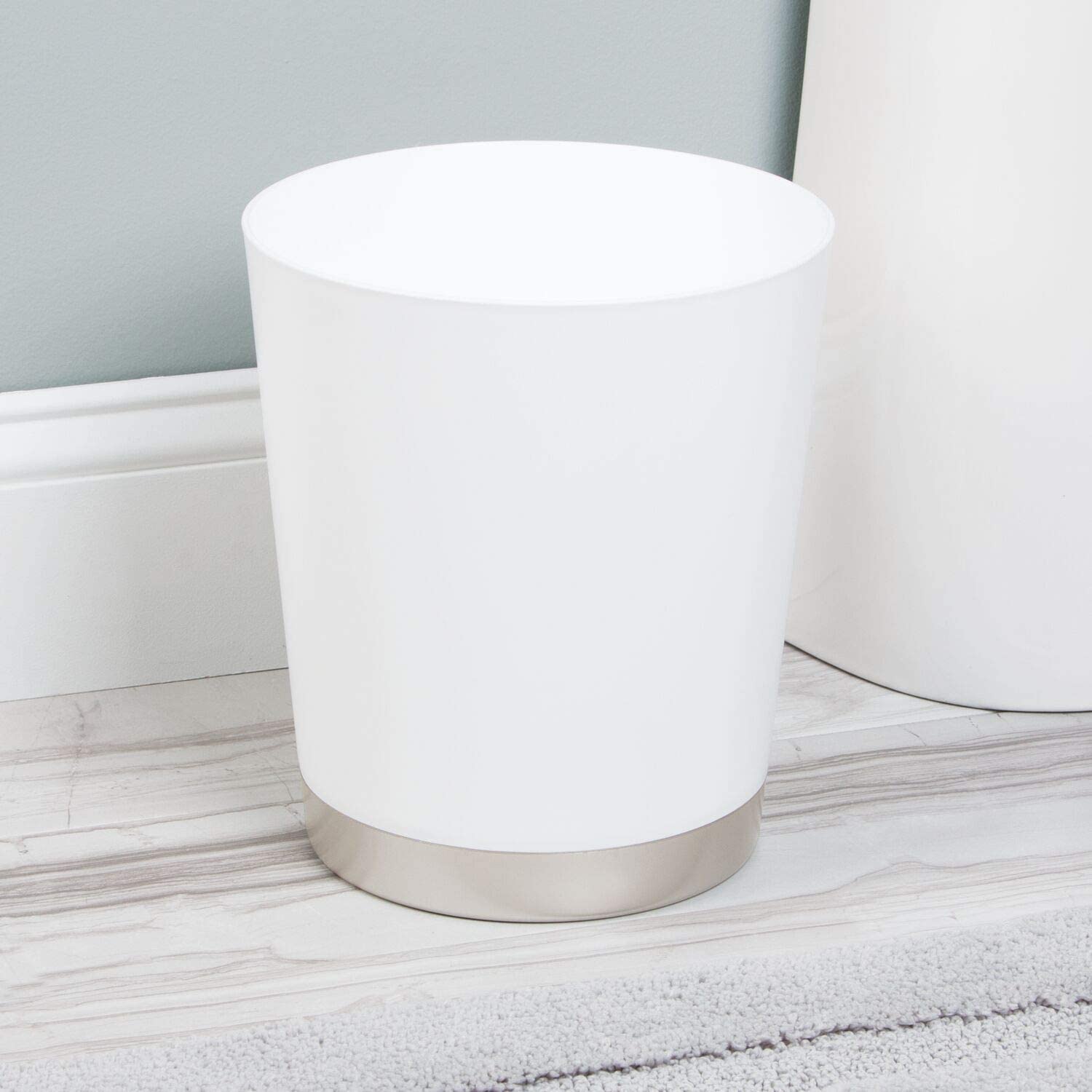 White-Satin Waste Can
