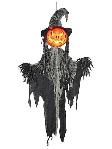 35" LU HANGING SCARECROW