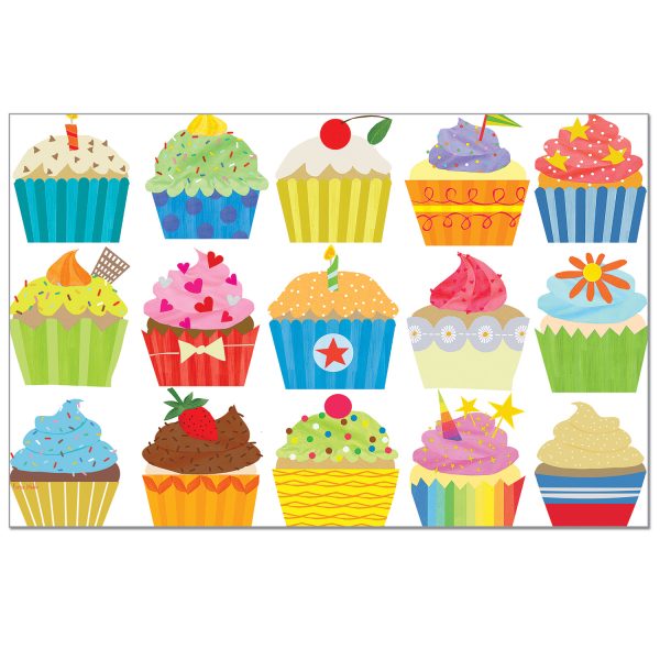 PAPER PLACEMATS 24 PIECE SET - CUPCAKES
