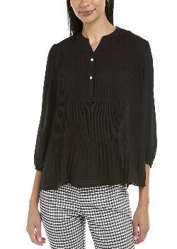 Blouse Woven Top Very Black - Nanette Lepore