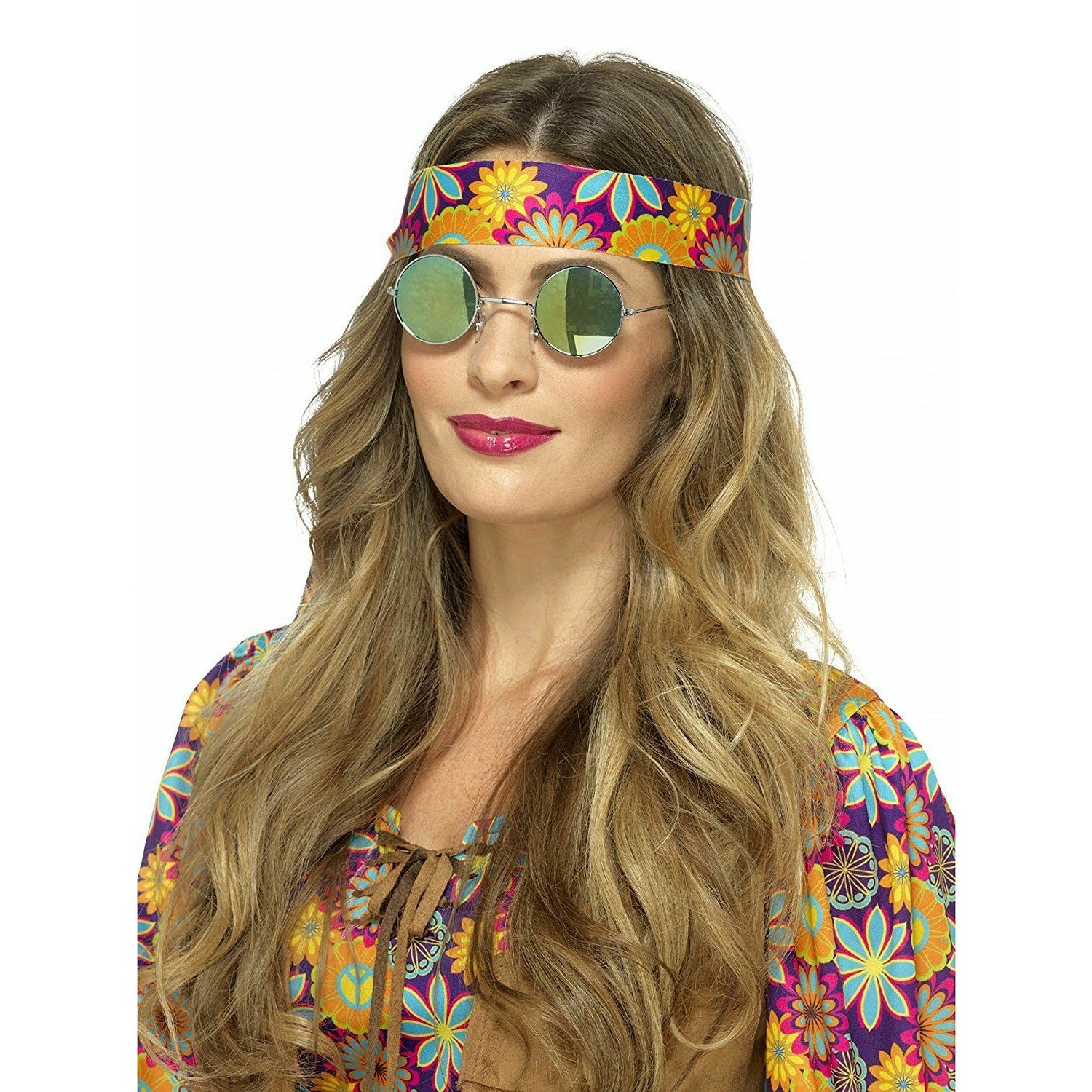 Hippie specs mirrored green & blue