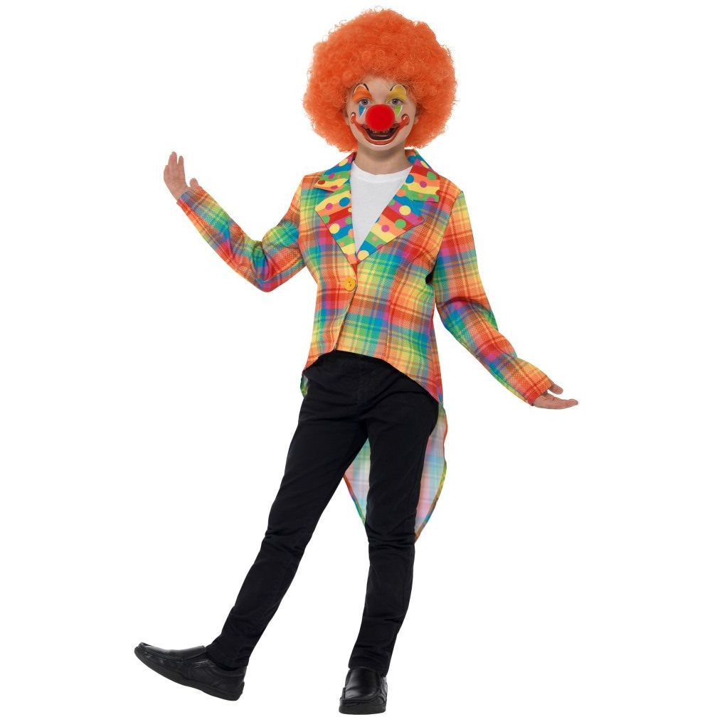 NEON TARTAN CLOWN TAILCOAT COSTUME