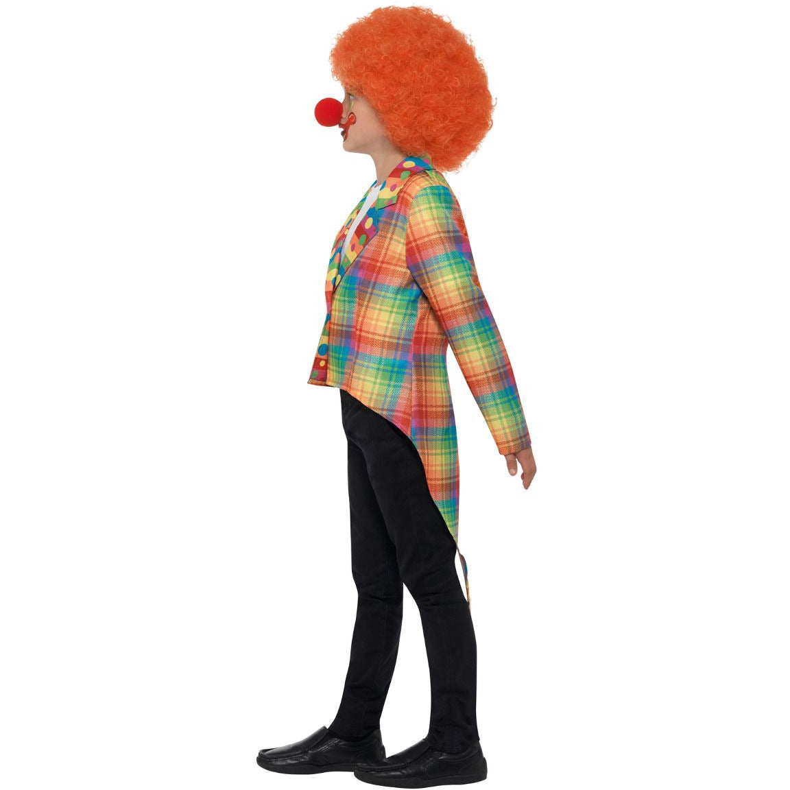 NEON TARTAN CLOWN TAILCOAT COSTUME