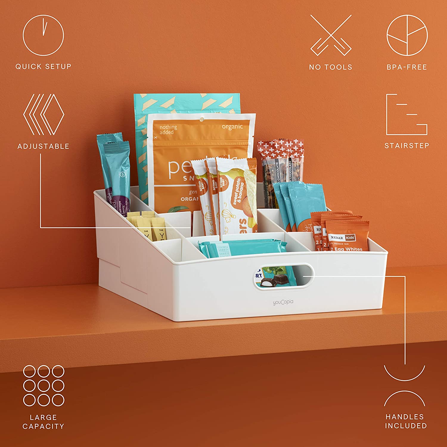 Adjustable Snack Bin Large
