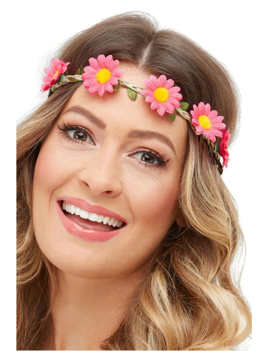 Hawaiian / Hippie Daisy Chain Headband, Assorted