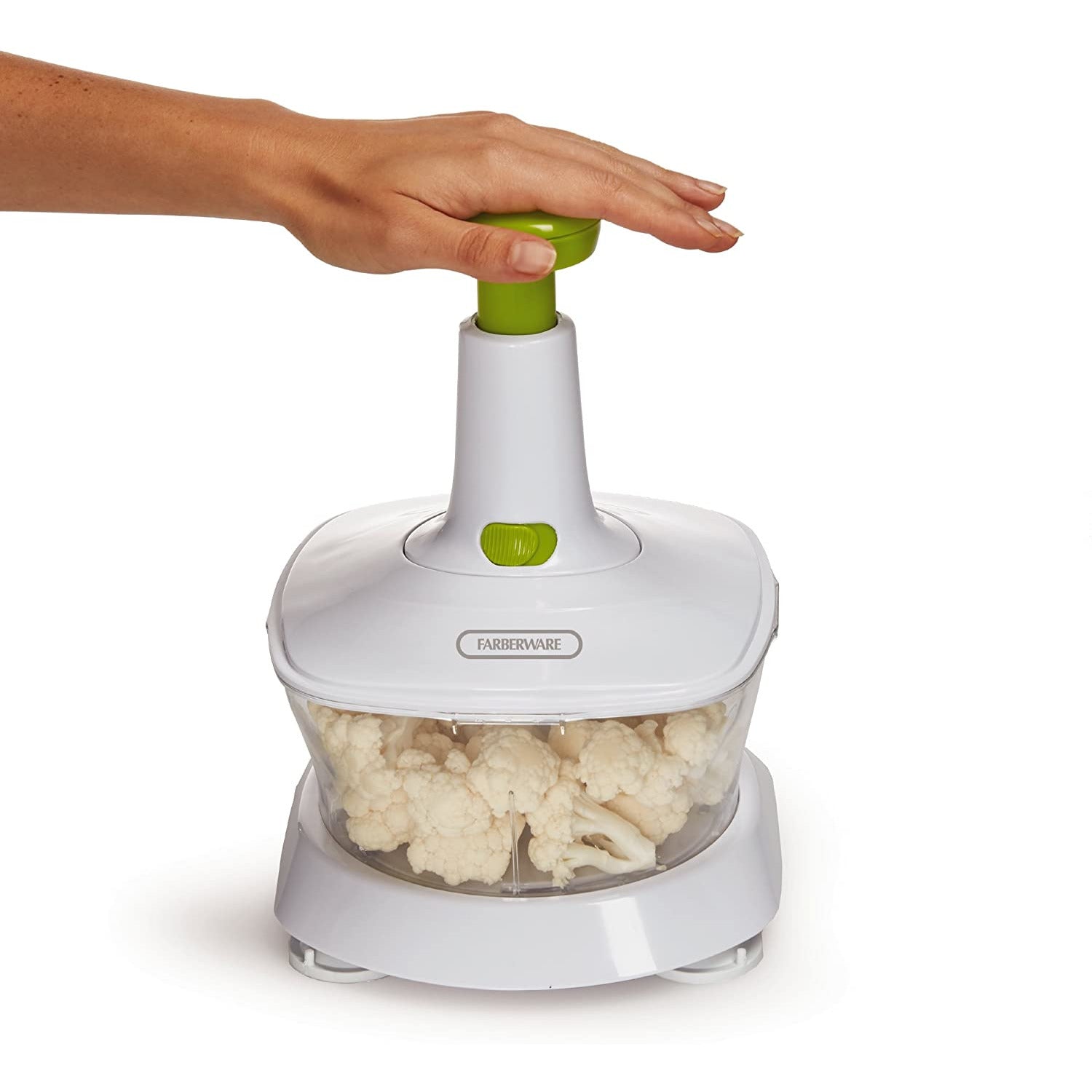 Rice-n-Slice Manual Vegetable Ricer White/Green