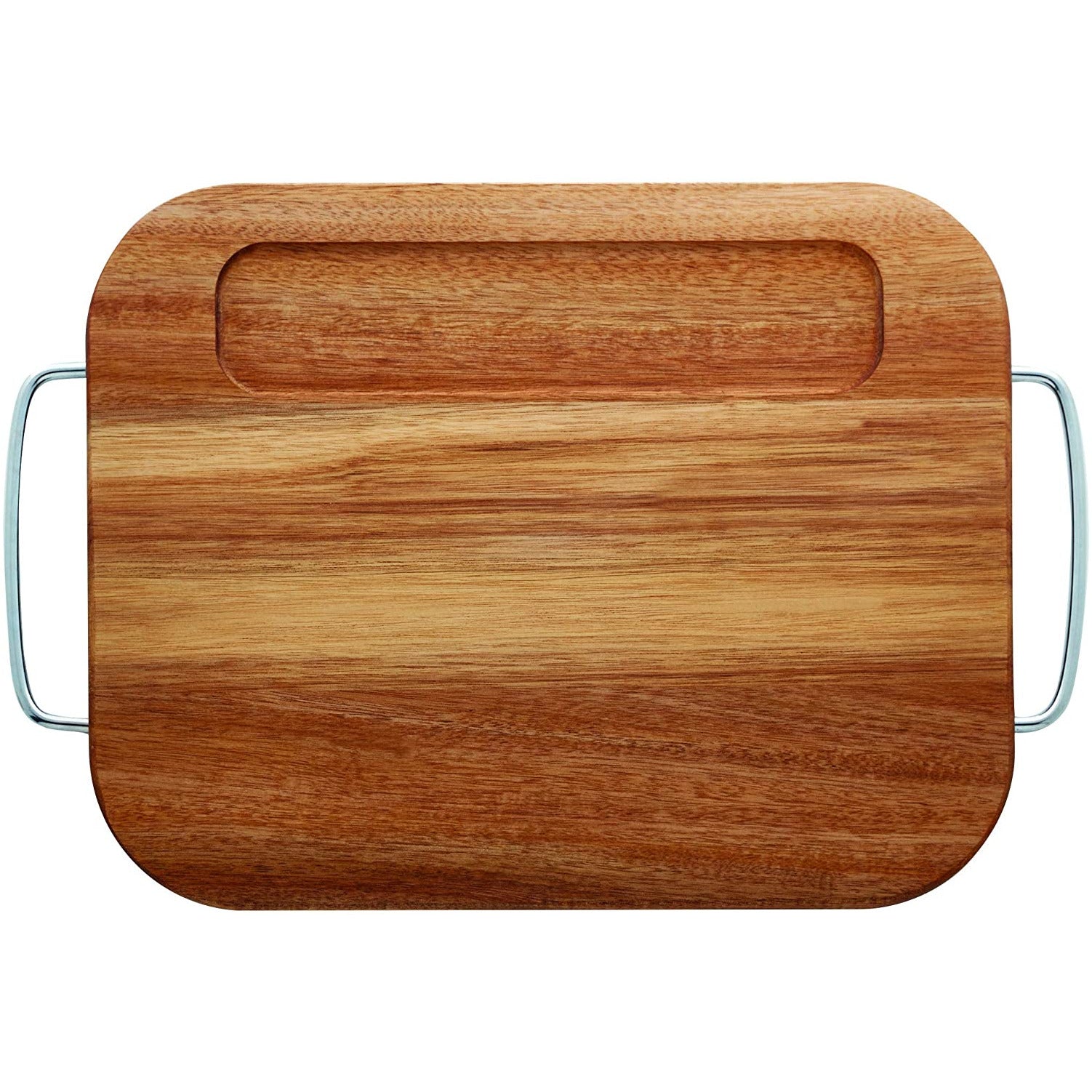 11 x 14" Acacia Board w/ Metal handles