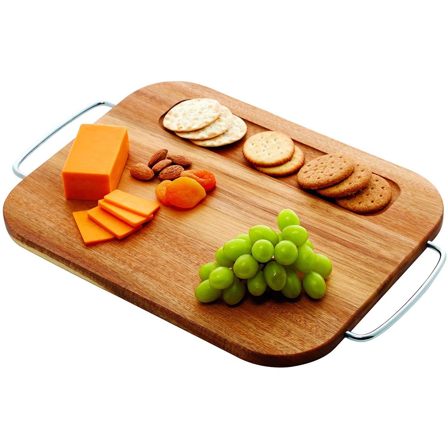 11 x 14" Acacia Board w/ Metal handles