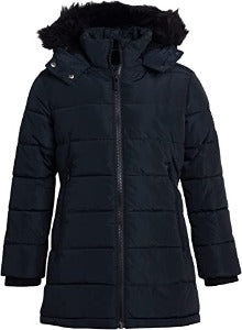 Quilted Anorak W/Oversized Zi Black