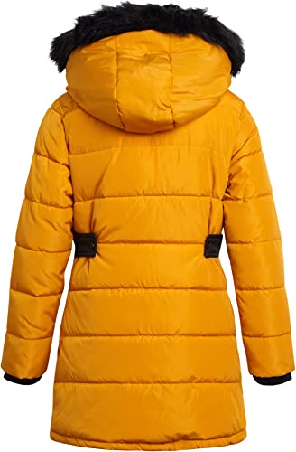 Quilted Anorak W/Oversized Zip Gold