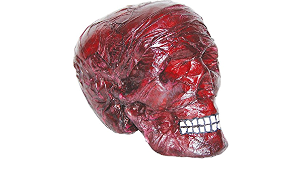 7.5" Skull With Bloody Brain