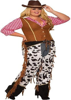 Cowgirl Rancher Costume - Plus