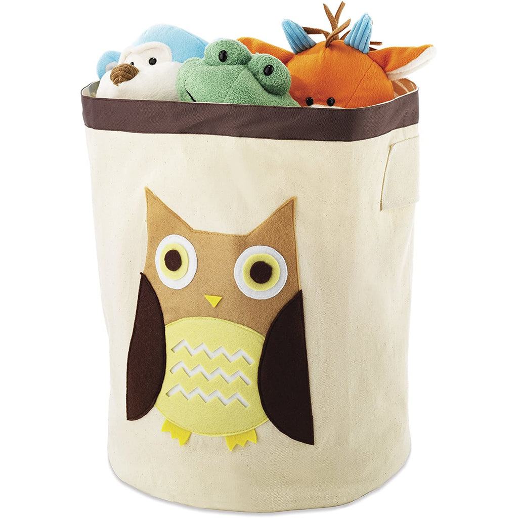 Kid´s Canvas Storage Bin Brown Owl
