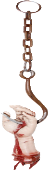 Bloody Hand on Hook