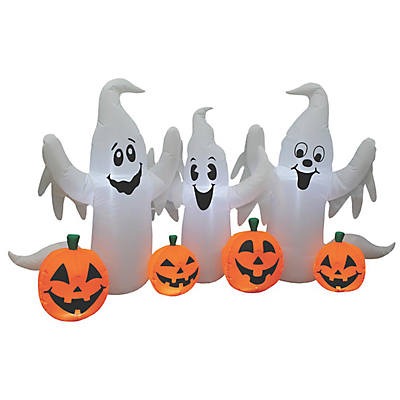 Ghosts W Pumpikins 8 FT Wide