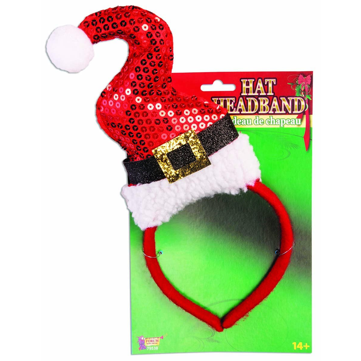 SEQUIN SANTA SQUIGGLE HAT