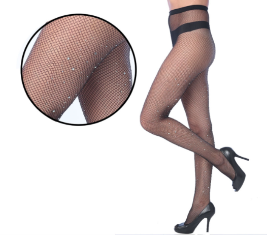Women's Fishnet Tights With studs
