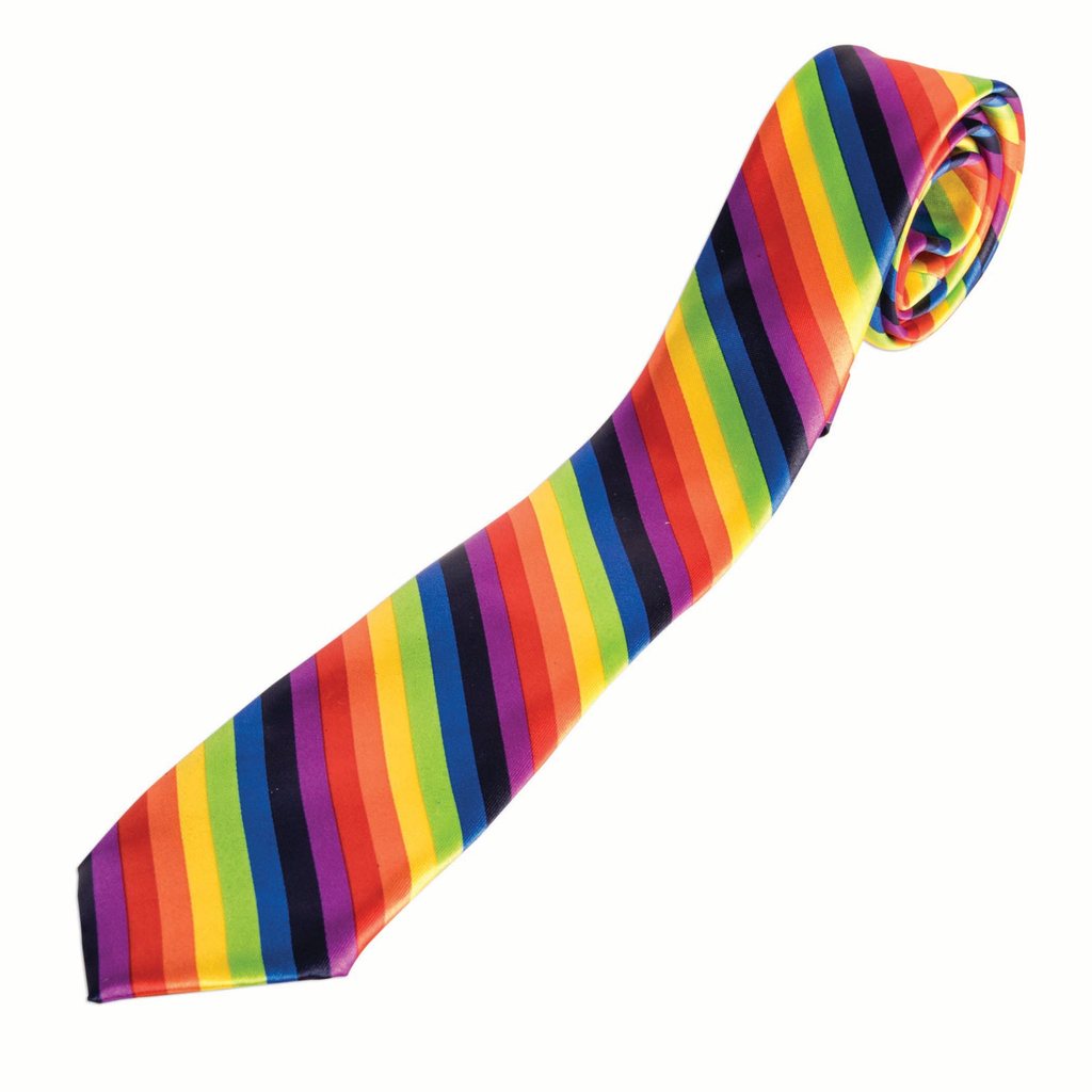 Rainbow long tie
