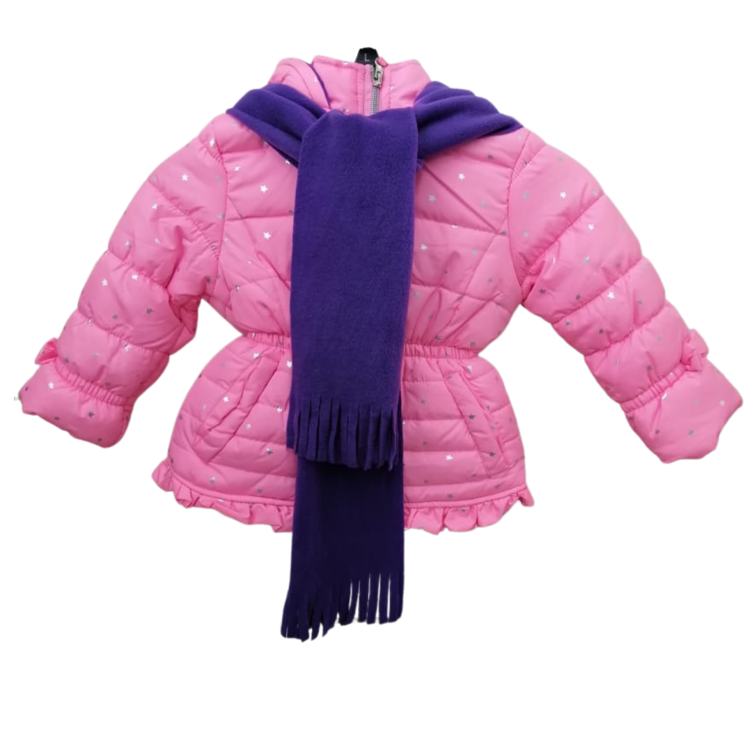 Girl´s Jacket Pink W/ Scarf and Hat