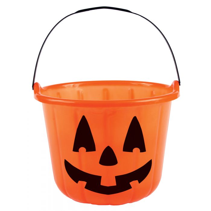 ORANGE TRICK OR TREAT BUCKET