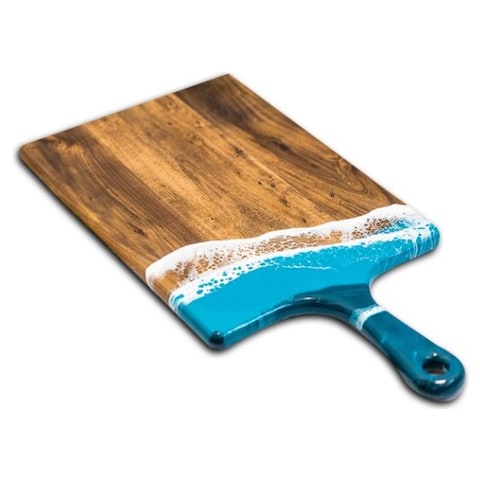 Large Acacia Cheese Board - Ocean Vibes