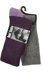 Women's 2-Pack Wool Boot Socks