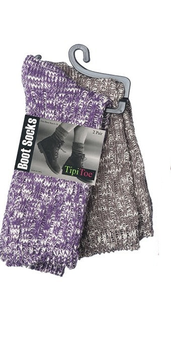Women's 2-Pack Wool Boot Socks