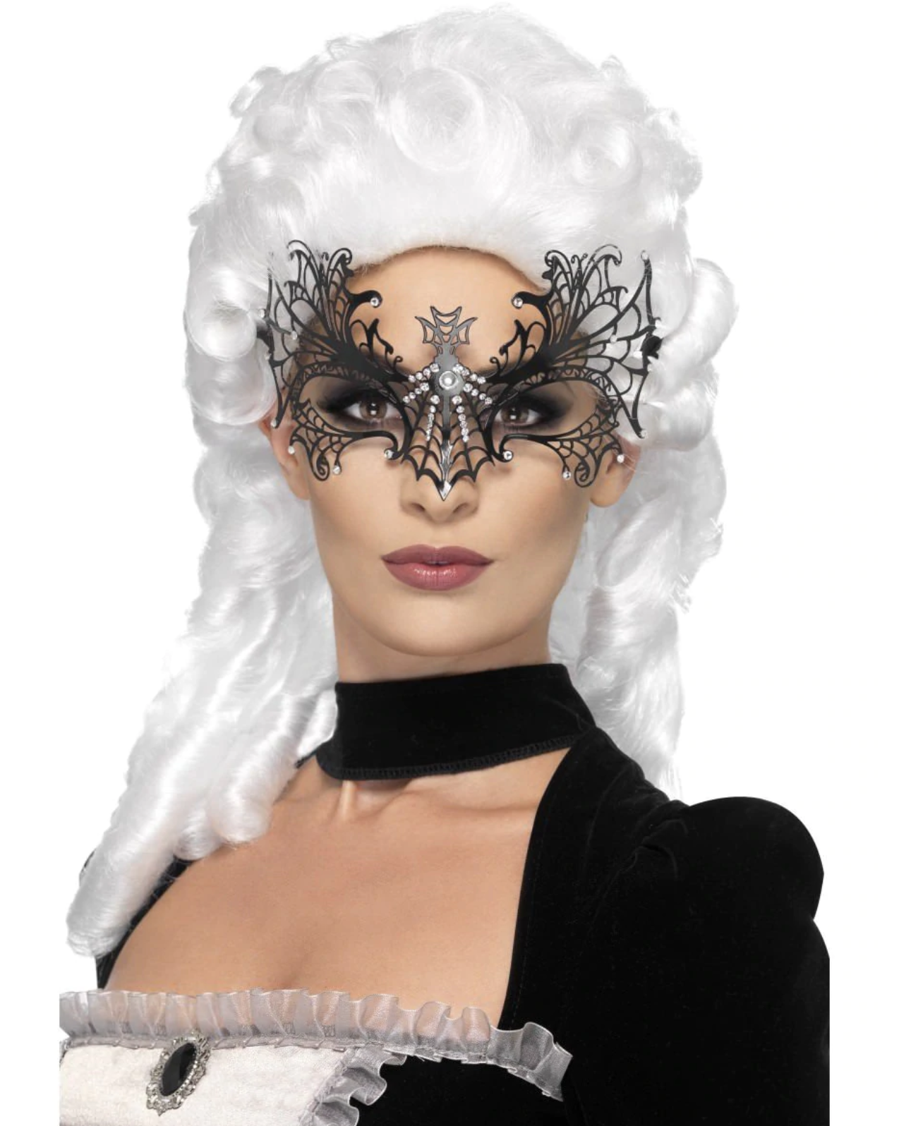 BLACK WIDOW WEB EYESMASK BLACK