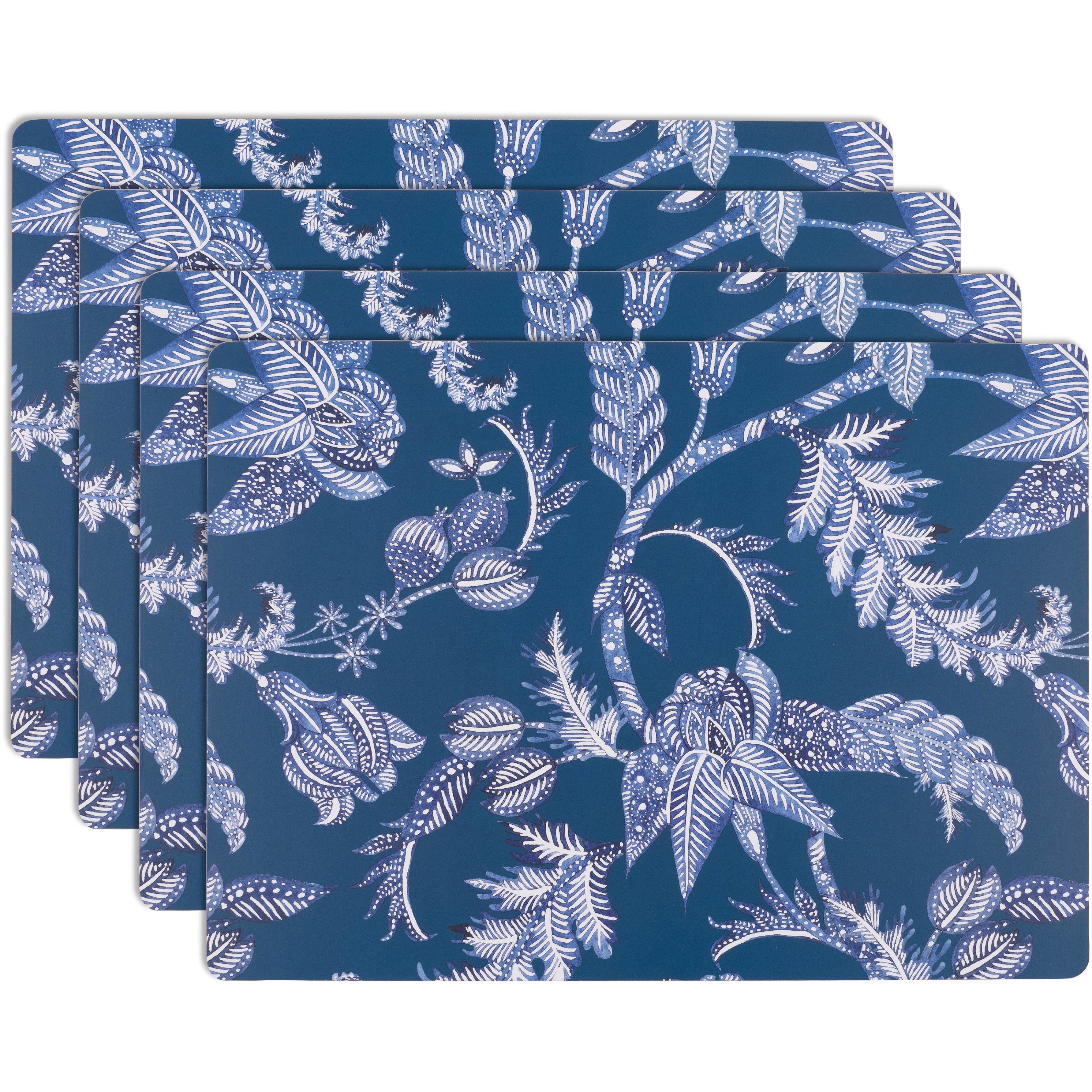 SET OF 4 EASY CARE PLACEMATS BLUE
