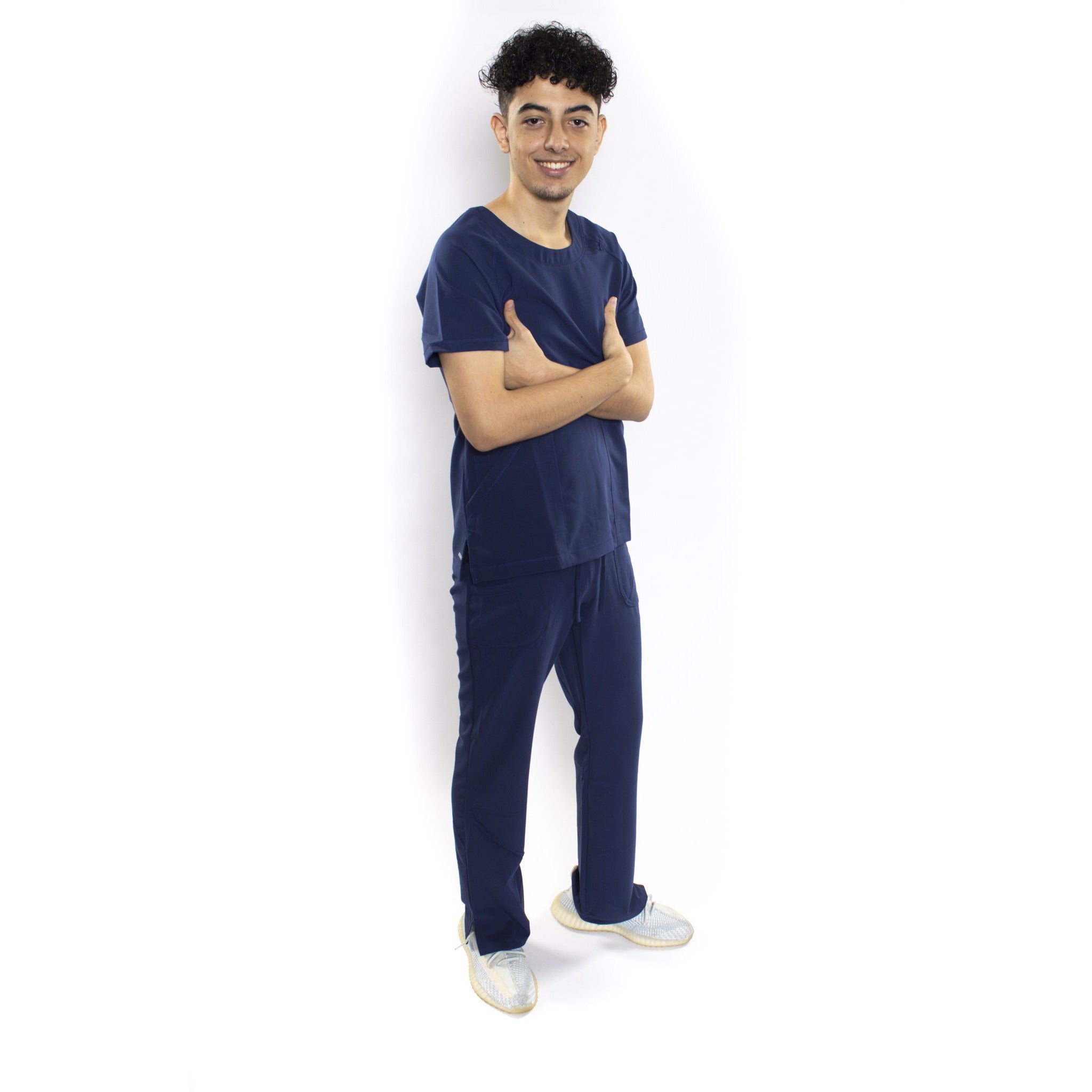 Uniforme Jockey Cuello Circular Azul Marino
