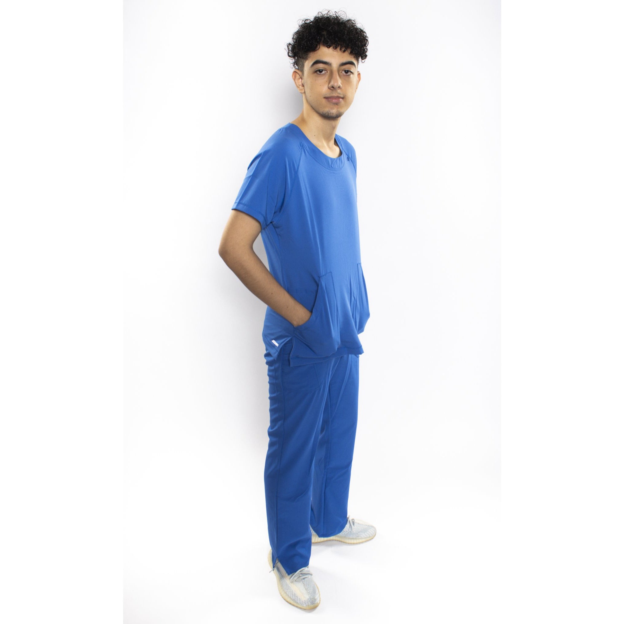 Uniforme Jockey Cuello Circular Azul