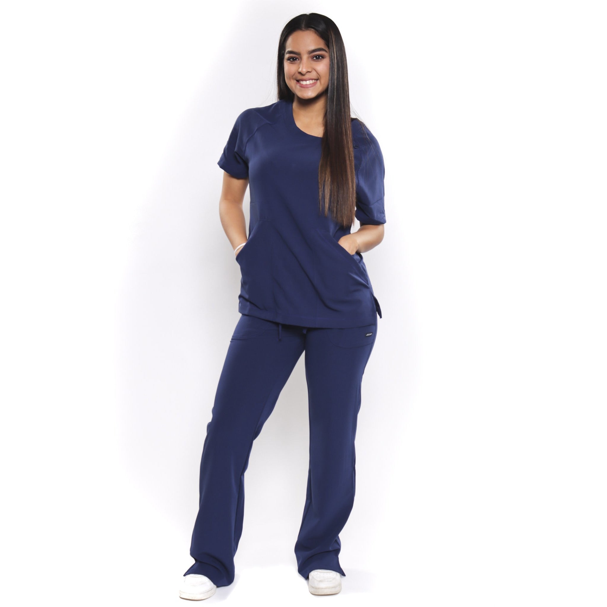 Uniforme Jockey Cuello Circular Azul Marino