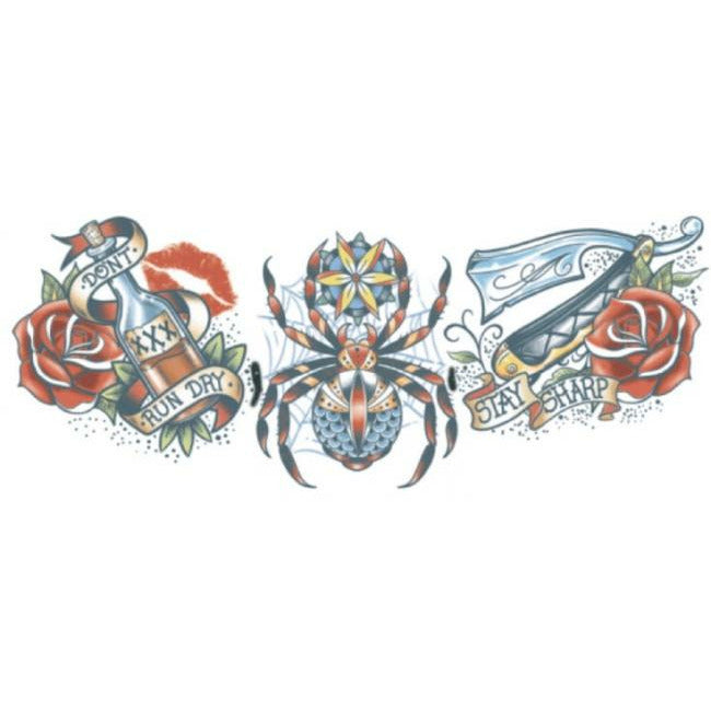 Neck tattoos spider