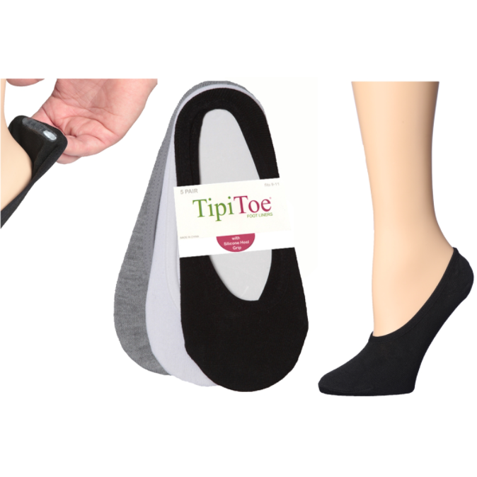 Women's Foot Liners with Gel Silicone 3-Pair