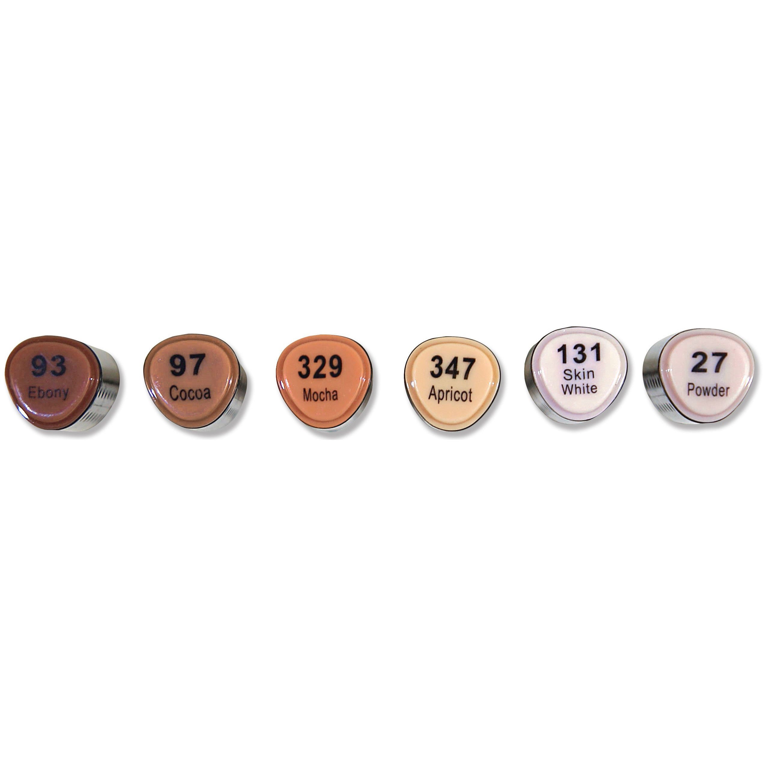 6 DUA TIP SKIN TONE MARKERS