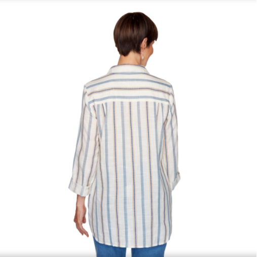BLUSA CON MANGAS LARGAS Y BOTONES RUBY RD