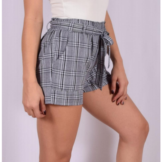 WOVEN PLAID SHORT