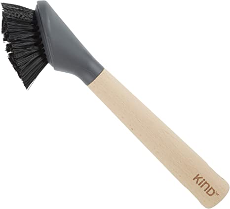 WOOD ROUND DISH BRUSH